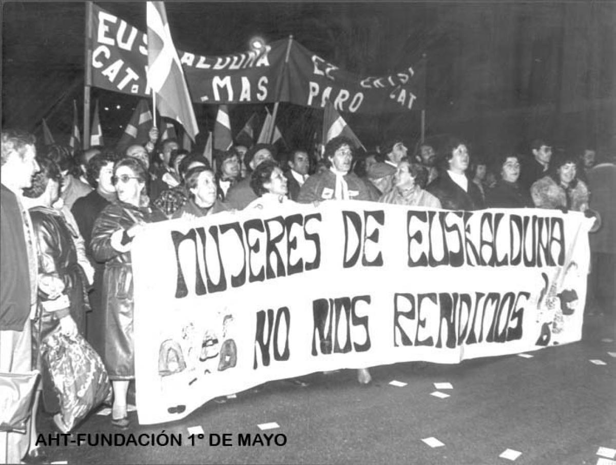 AHT-Manifestación  mujeres de Euskalduna