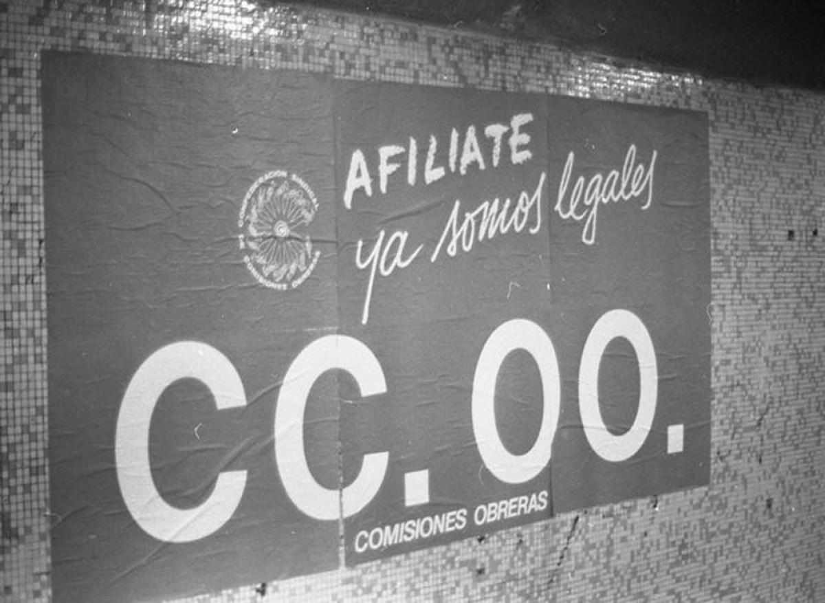 Legalización de CCOO. Imagen del Archivo de la Historia del Trabajo - Fundación 1º de Mayo