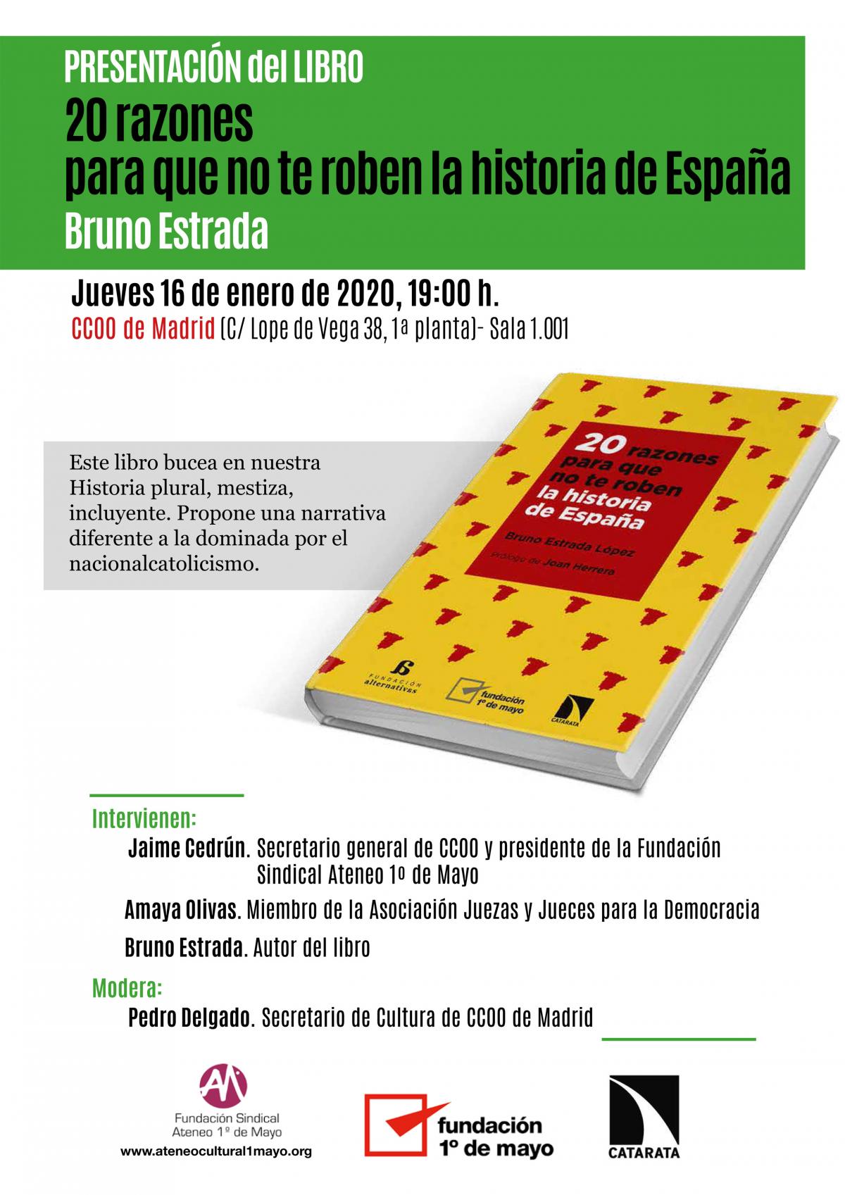 Presentación libro en CCOO de Madrid