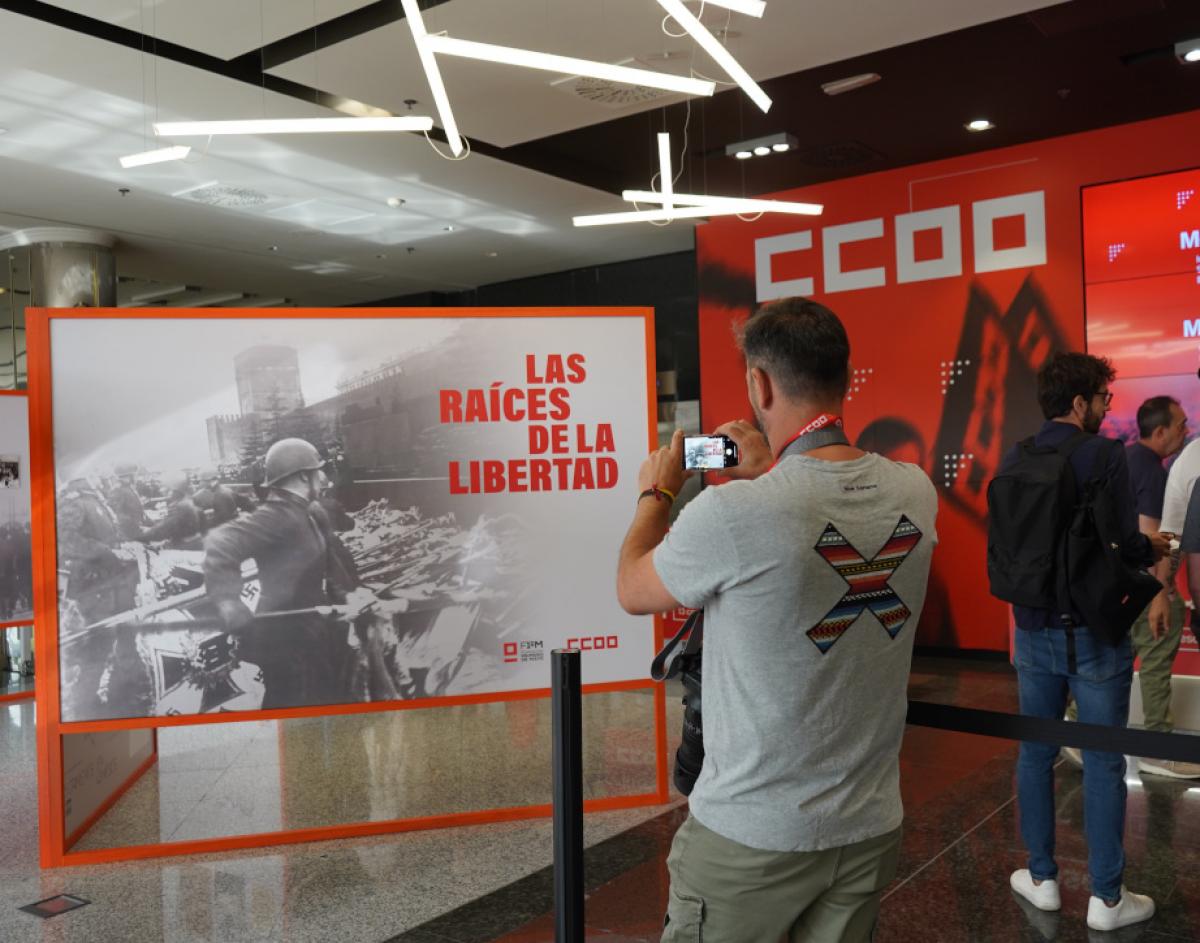 Exposicin y stand de la F1M en el XIII Congreso Confederal de CCOO