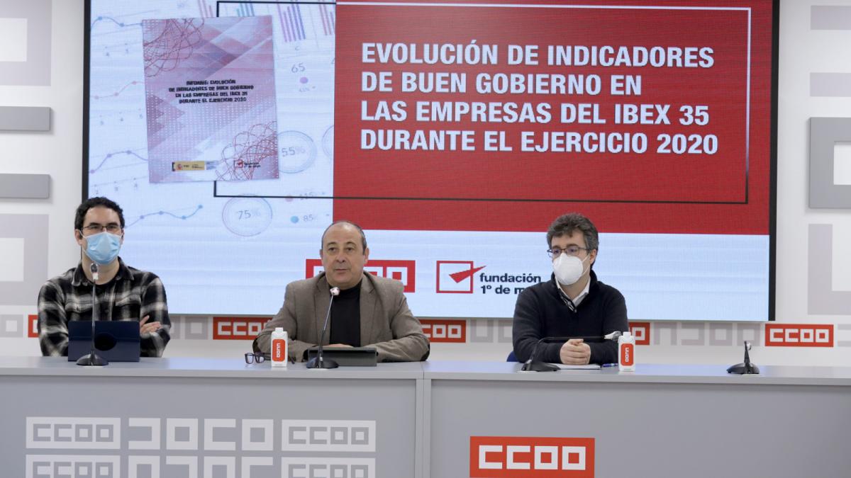 Rueda de prensa presentacin del informe Evolucin de indicadores de buen Gobierno en las empresas del Ibex 35