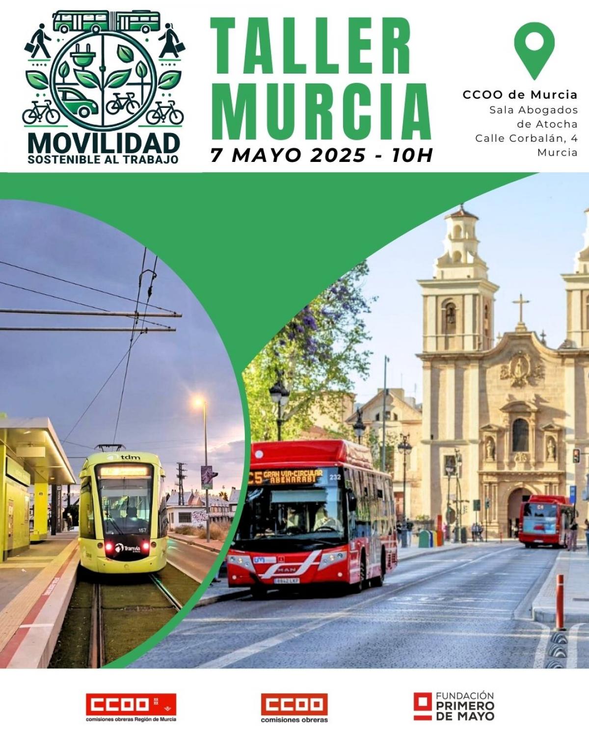 Taller en Murcia. Movilidad sotenible al puesto de trabajo