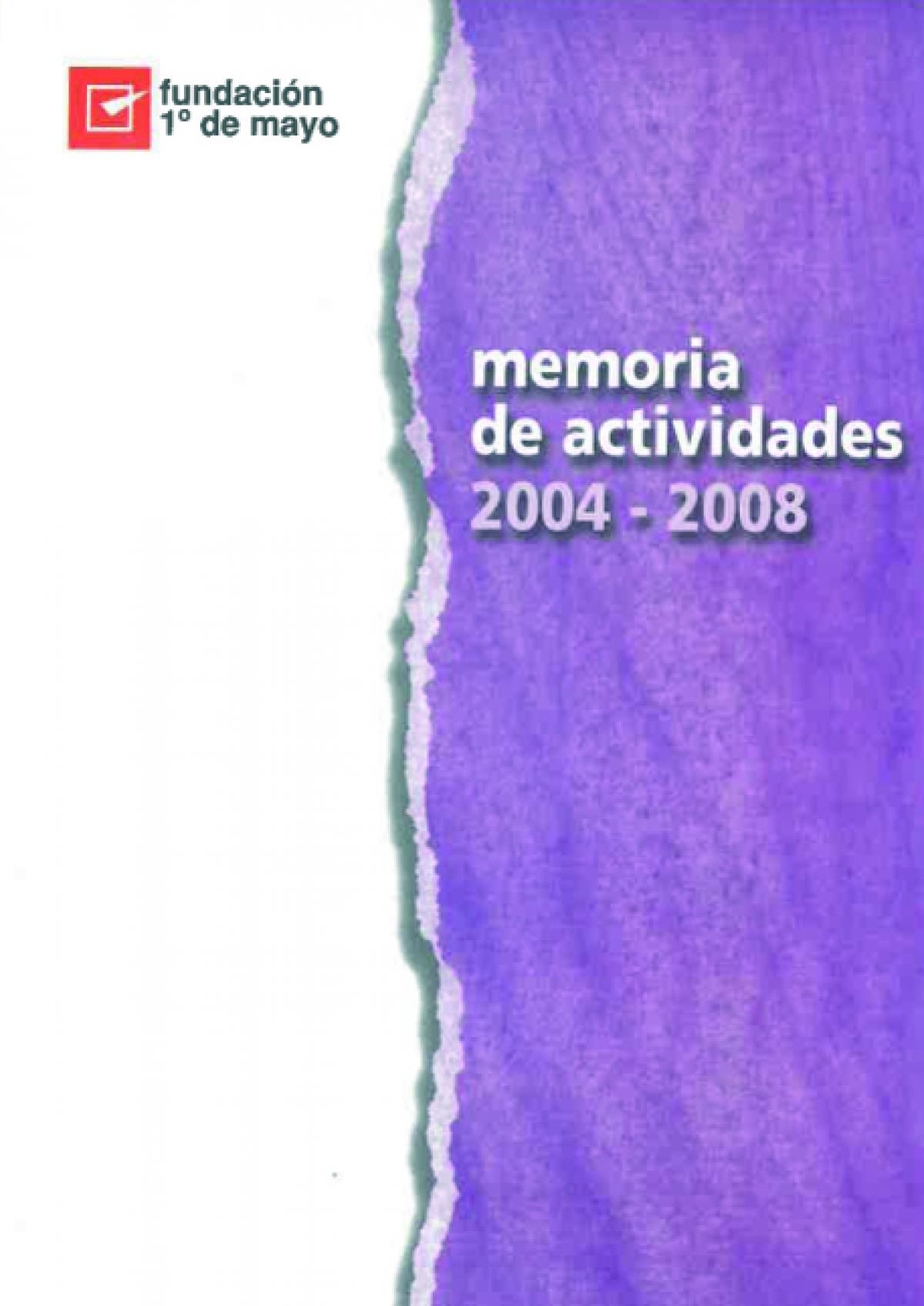 Portada Memoria 2004-2008