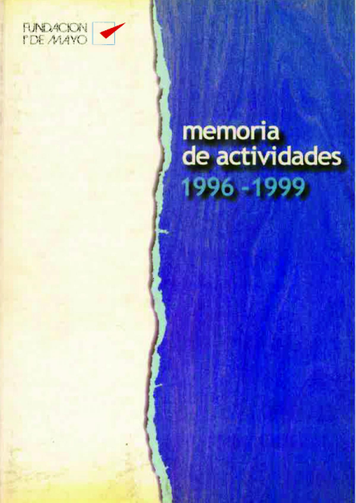 Portada Memoria 1996-1999