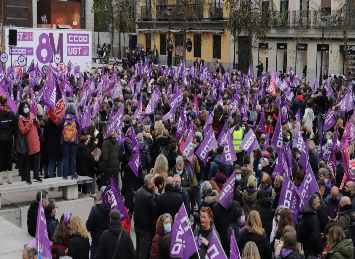 Concentración 8M de 2025 en Madrid
