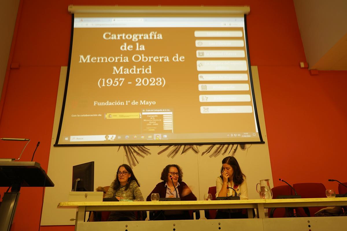 Imagenes de las presentaciones de Cartografa obrera de Madrid