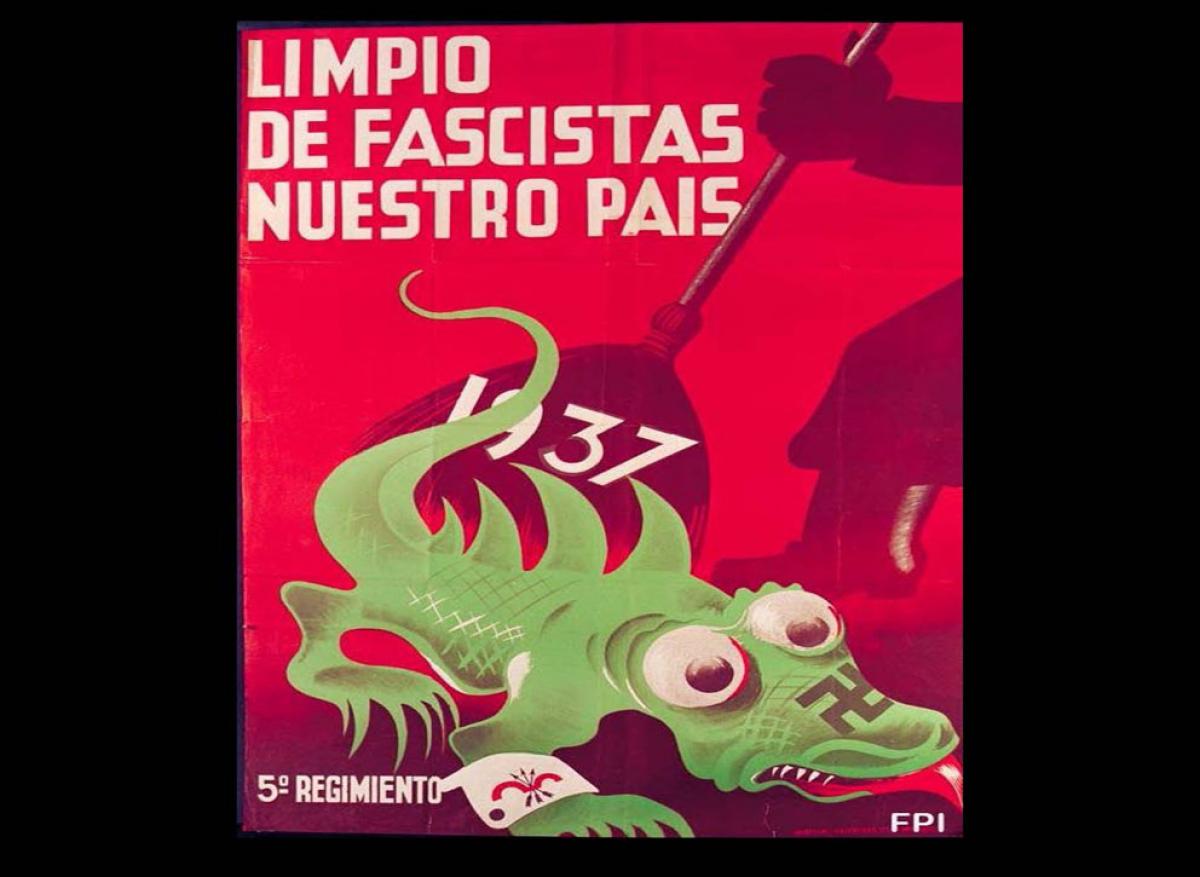 Cartel de la FPI en homenaje al 5 Regimiento