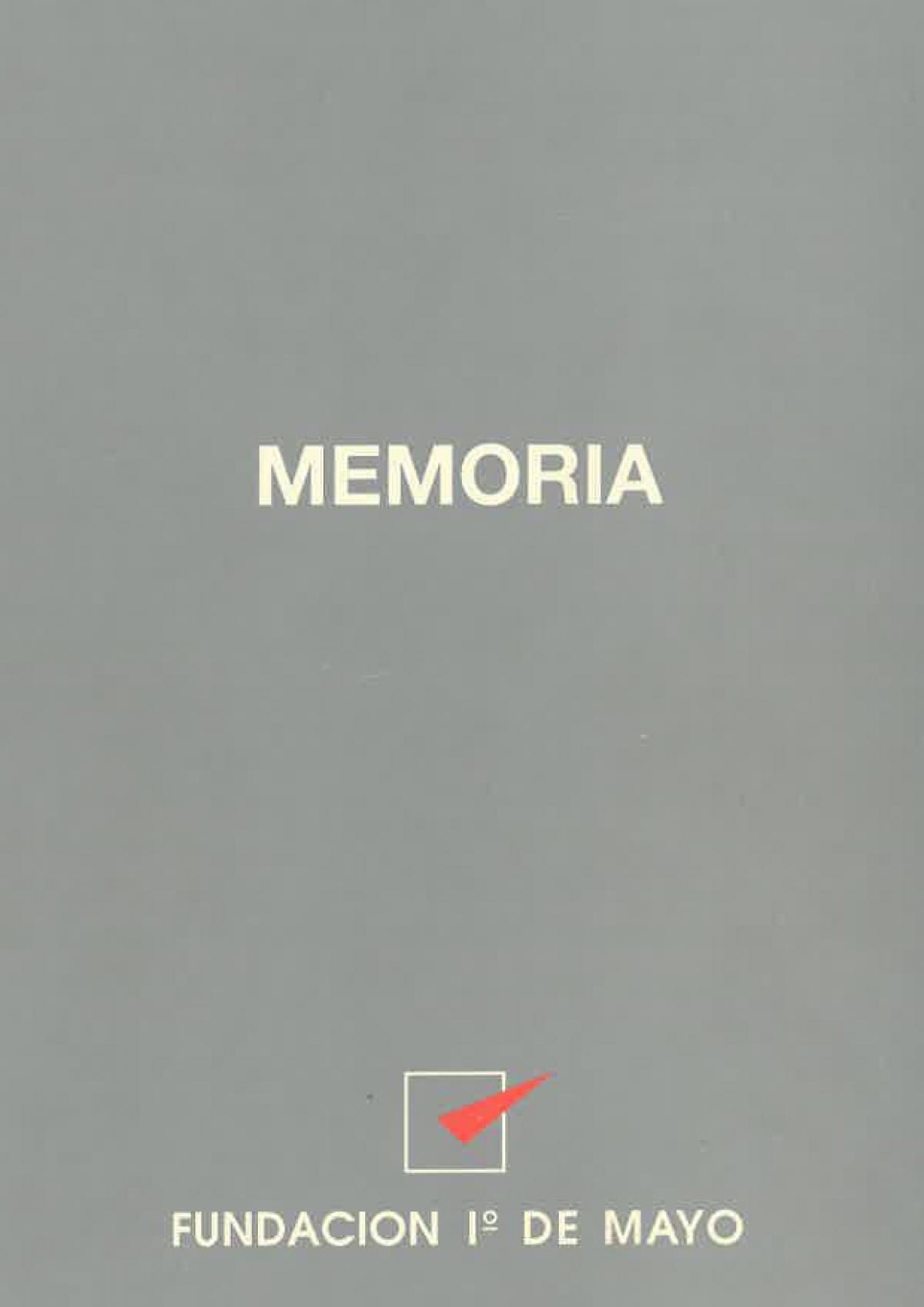 Portada Memoria 1988-1991